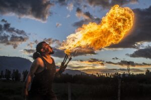 spectacle de feu